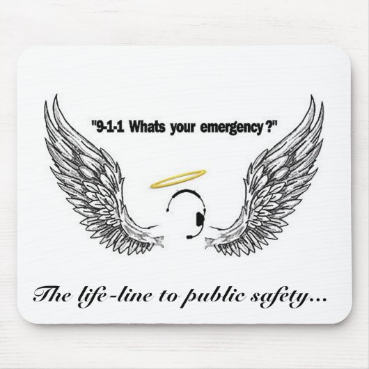 911 Dispatcher mousepad Muismat (Voorkant)