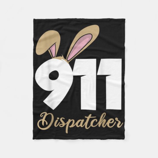 911 Dispatcher Pasen Pullover Hoodie  Fleece Deken (Voorkant)
