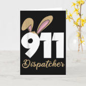 911 Dispatcher Pasen Pullover Hoodie  Kaart (Gele Bloem)