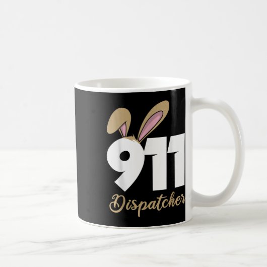 911 Dispatcher Pasen Pullover Hoodie  Koffiemok (Rechts)