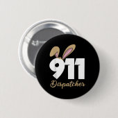 911 Dispatcher Pasen Pullover Hoodie Ronde Button 5,7 Cm (Voorkant /achterkant)