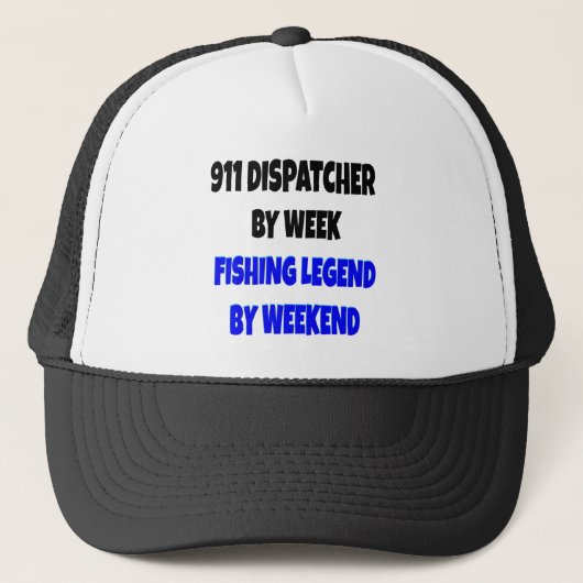 911 Dispatcher per week Gevist Legend per weekend Trucker Pet (Voorkant)