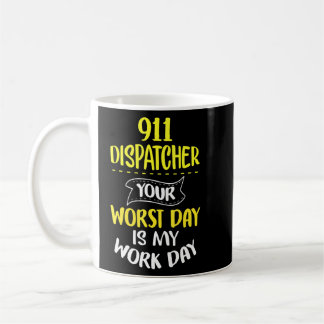 911 Dispatcher Responder Emergency Worker Koffiemok