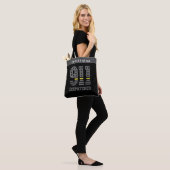 911 Dispatcher USA Flag Thin Yellow Line Emergency Tote Bag (Op model)