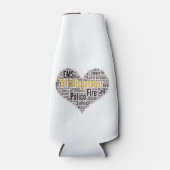 911 Dispatcher Word Cloud Flesjeskoeler (Voorkant)