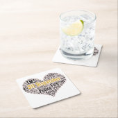 911 Dispatcher Word Cloud Kartonnen Onderzetters (Insitu)