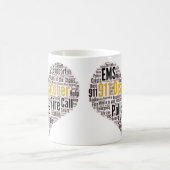 911 Dispatcher Word Cloud Koffiemok (Center)