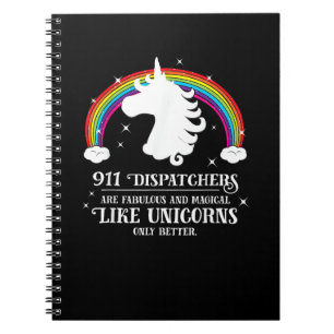 911 Dispatchers Fabulous Magical like Unicorns Fun Notitieboek