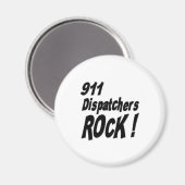 911 Dispatchers Rock! Magneet (Voorkant / Achterkant)