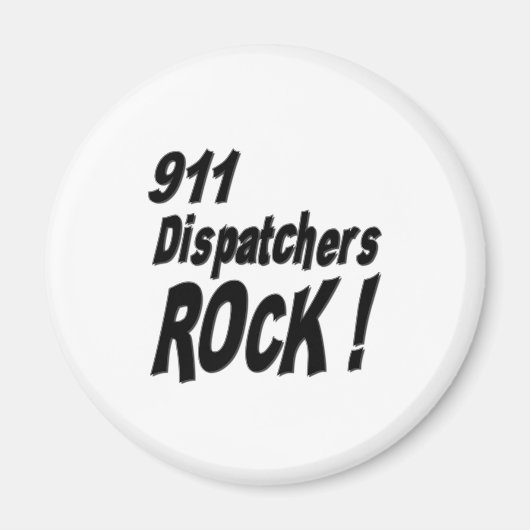 911 Dispatchers Rock! Magneet (Voorkant)