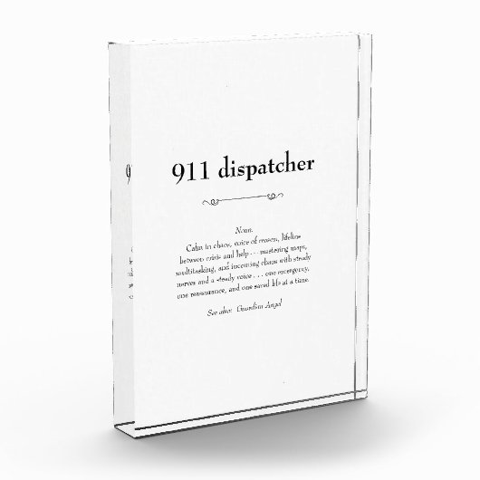 911 Emergency Dispatcher Appreciation Gift Fotoblokken (Links)