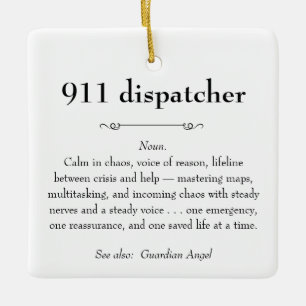 911 Emergency Dispatcher Appreciation Gift Keramisch Ornament