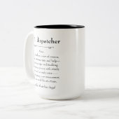 911 Emergency Dispatcher Appreciation Gift Tweekleurige Koffiemok (Voorkant links)