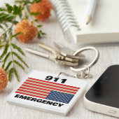 911 Emergency Keychain (Voorkant Rechts)