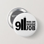 911 functiebadge in het binnenland ronde button 5,7 cm (Voorkant /achterkant)