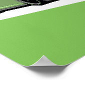 911 GT3 Poster – Green Track Car (Hoek)