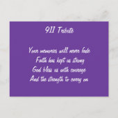911 herinneringen - briefkaarten (Voorkant)