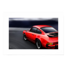 911 Illustratie Poster Carrera Sports coupe