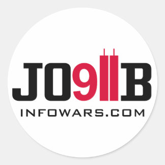 911 INSIDEJOB infowars.com Ronde Sticker