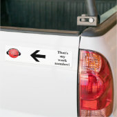 911 is mijn werknummer bumper sticker (Op Truck)