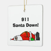 911 Kerstkerstversiering Keramisch Ornament (Links)