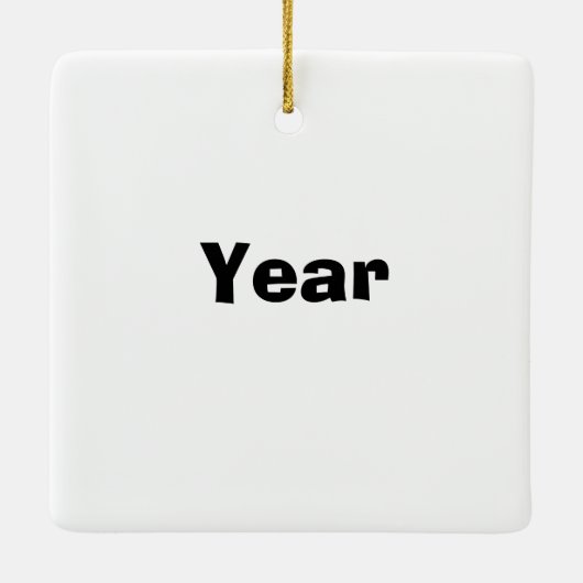 911 Kerstkerstversiering Keramisch Ornament (Achterkant)