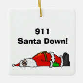 911 Kerstkerstversiering Keramisch Ornament (Voorkant)
