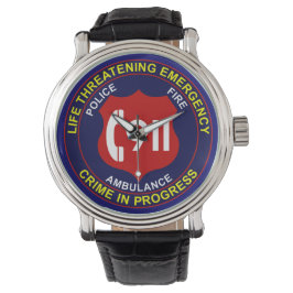 911 Kijk Politie Brandweer Ambulance Horloge
