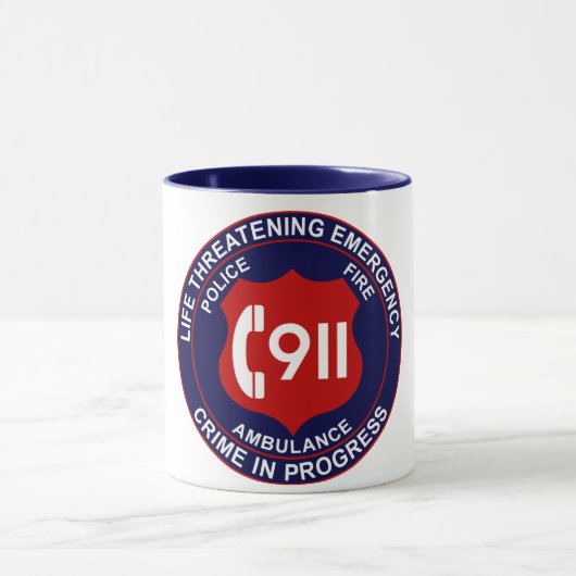 911 Koffie-Mok 2 Mok (Midden)