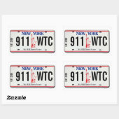 911 Memorial NY Licentie Bord Sticker 1 (Vel)