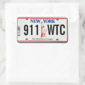 911 Memorial NY Licentie Bord Sticker 1 (Tas)
