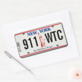 911 Memorial NY Licentie Bord Sticker 1 (Envelop)