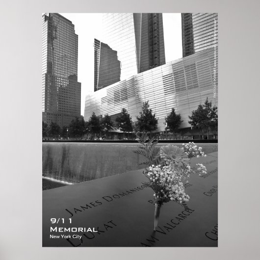 911 Memorial NYC Poster 18x24 BW5 (Voorkant)