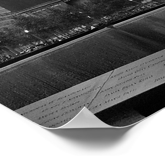 911 Memorial NYC Poster 18x24 BW8 (Hoek)