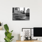 911 Memorial NYC Poster 24x18 BW4 (Thuiskantoor)