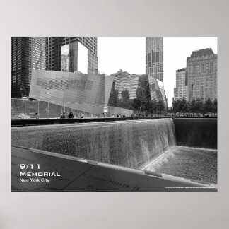 911 Memorial NYC Poster 24x18 BW4