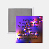 911 NOOD Inspirerend Christelijke Quote Art Magneet (Voorkant / Achterkant)