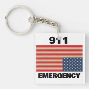 911 nood sleutelhanger