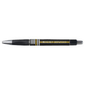 911 Noodzender VS vlag Dunne Gold Line Pen (Voorkant)
