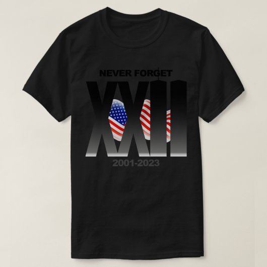 911 NOOIT VERGETEN 22E JUBILEUM T-SHIRT (Design voorkant)