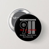 911 Noordbossen, WEARECHANGE Ronde Button 5,7 Cm (Voorkant /achterkant)