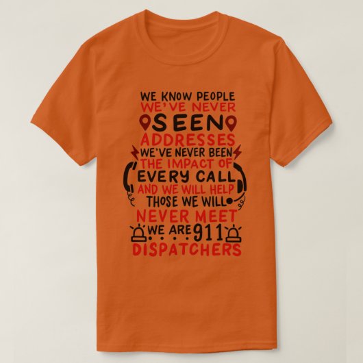 911 Operationele brandweerzender — eerste persberi T-shirt (Design voorkant)