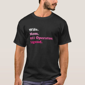 911 Operator of Noodzender Moeder Vrouw Moth T-shirt