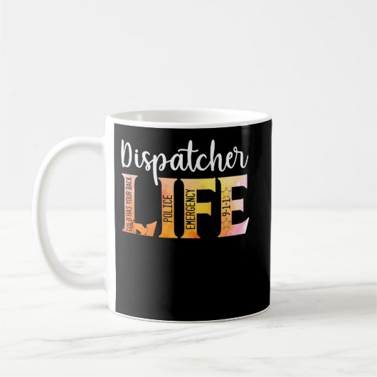 911 Police Emergency Dispatcher Life Gold Koffiemok (Links)