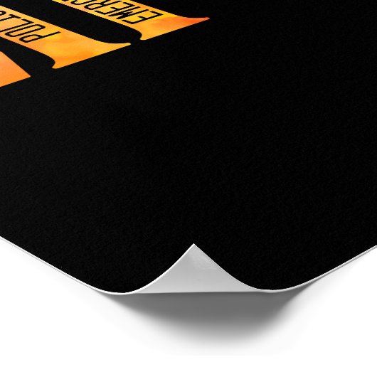 911 Redactie politie-noodzender Life Gold Poster (Hoek)