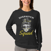 911 Squad Dispatcher Thin Yellow Line Dispatch Ame T-shirt (Voorkant)