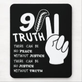 911 Truth No Peace without Justice mousepad Muismat (Voorkant)