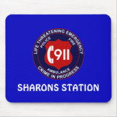 911 Verzender - Call Taker Mousepad Muismat (Voorkant)