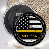 911 Verzender op persoonlijke titel Thin Gold Line Button Flesopener