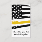 911 Verzender Prayer Thin Gold Line Visitekaartje (Achterkant)